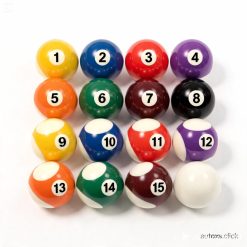 Budget Pool Ball Set – Training 16-Ball Resin Set