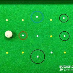 Billiard Training Kit – Cue Ball Target Rings and Position Training Set