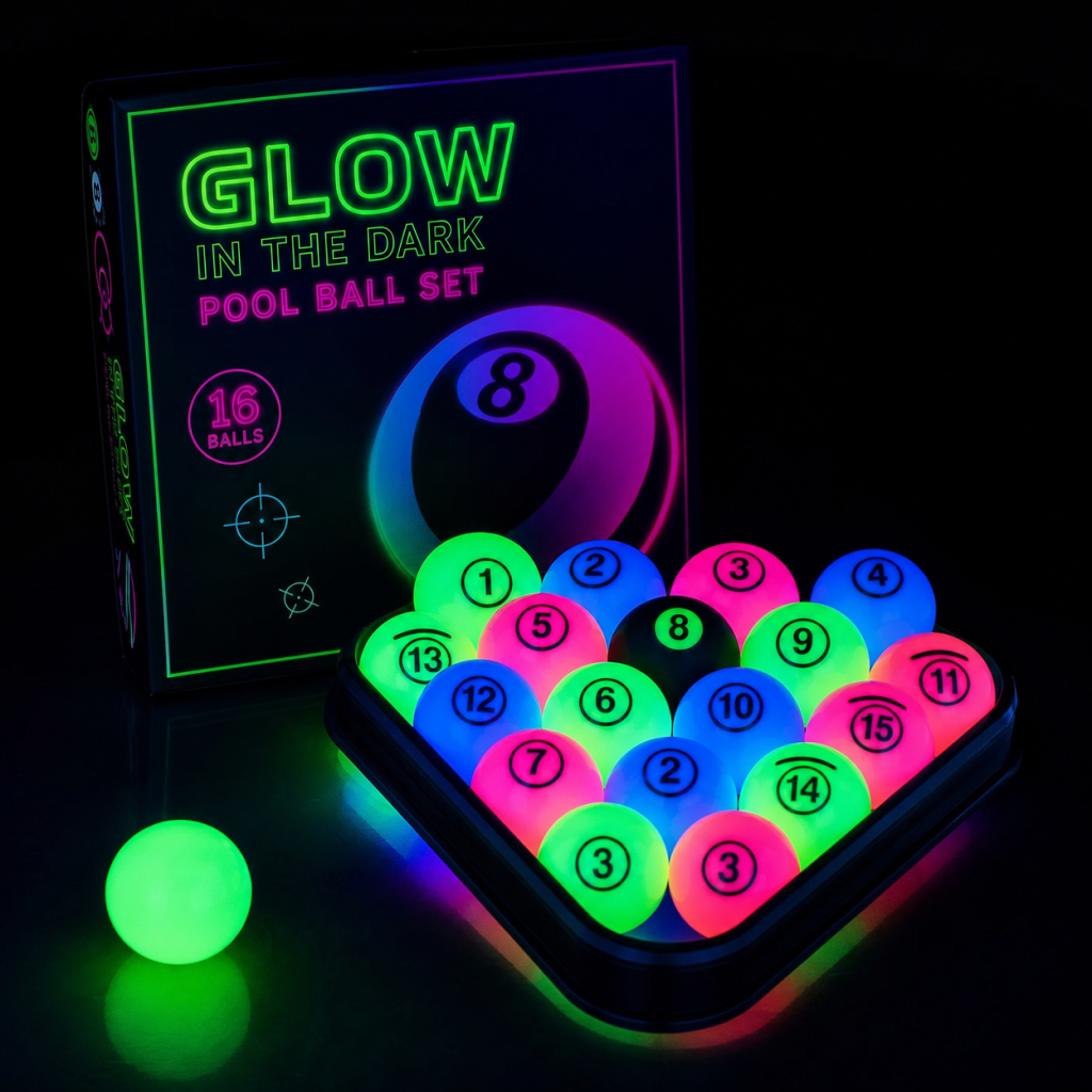 Glow-in-the-Dark Pool Ball Se