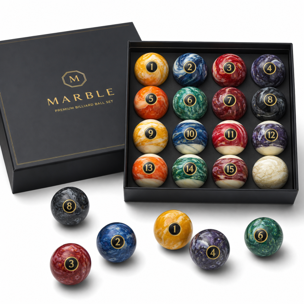 Marble Design Decorative Pool Ball Set